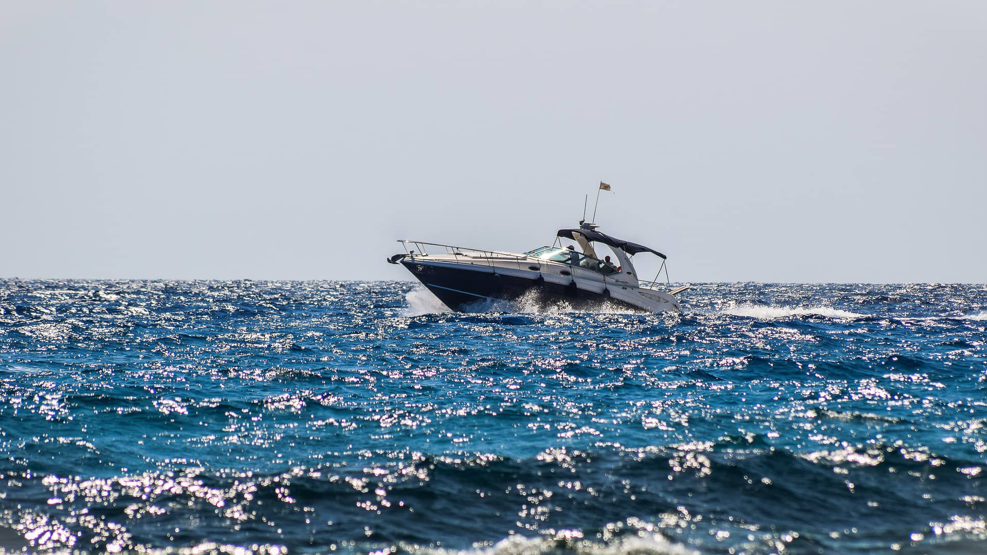 boat speed boat sea summer fast  