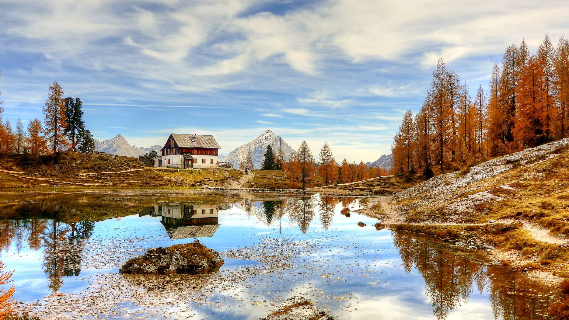 croda da lago dolomites italy  