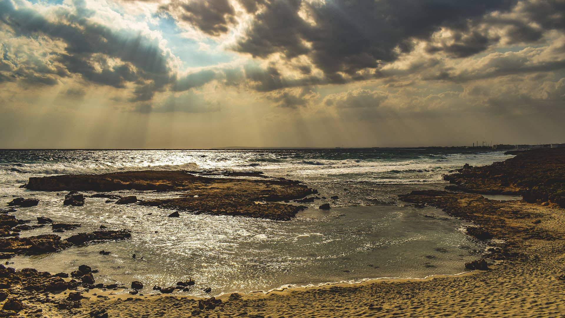 landscape nature clouds sea  