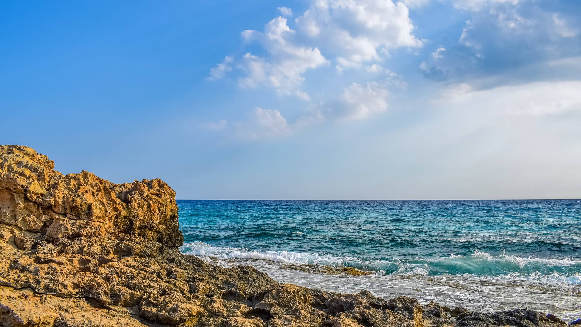 rocky coast waves sea nature  