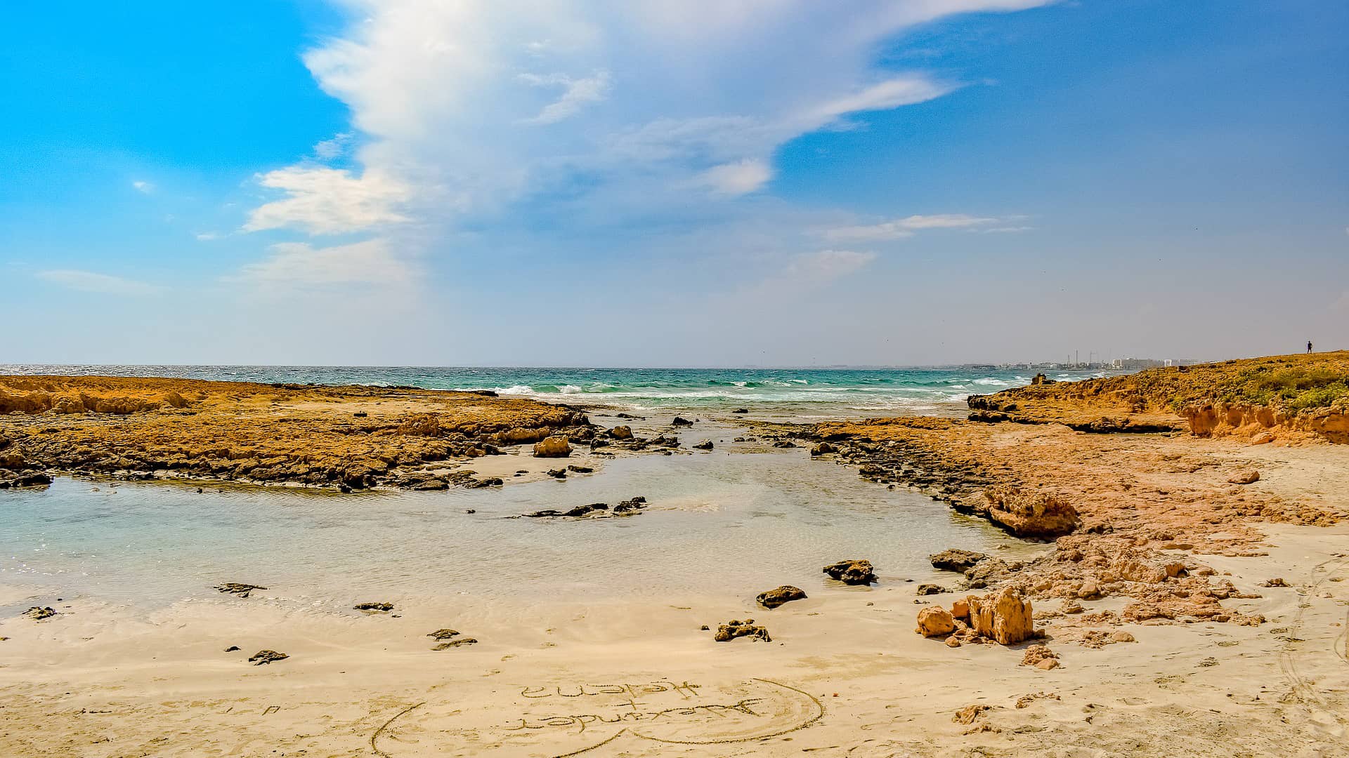 sea beach horizon coast landscape  