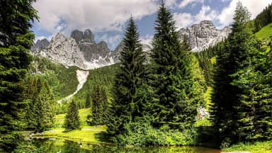 almsee schladming lake nature  