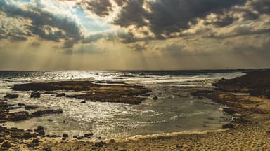 landscape nature clouds sea  