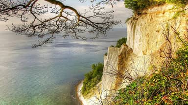 món island white cliffs denmark  