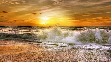 north sea wave coast water beach  