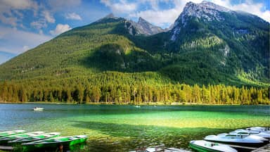 ramsau hintersee alpine nature  