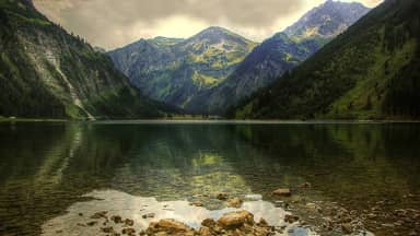 vilsalpsee allgäu bergsee lake  